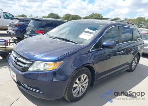 2014 Honda Odyssey Ex-L from USA, damaged, VIN 5FNRL5H67EB050634